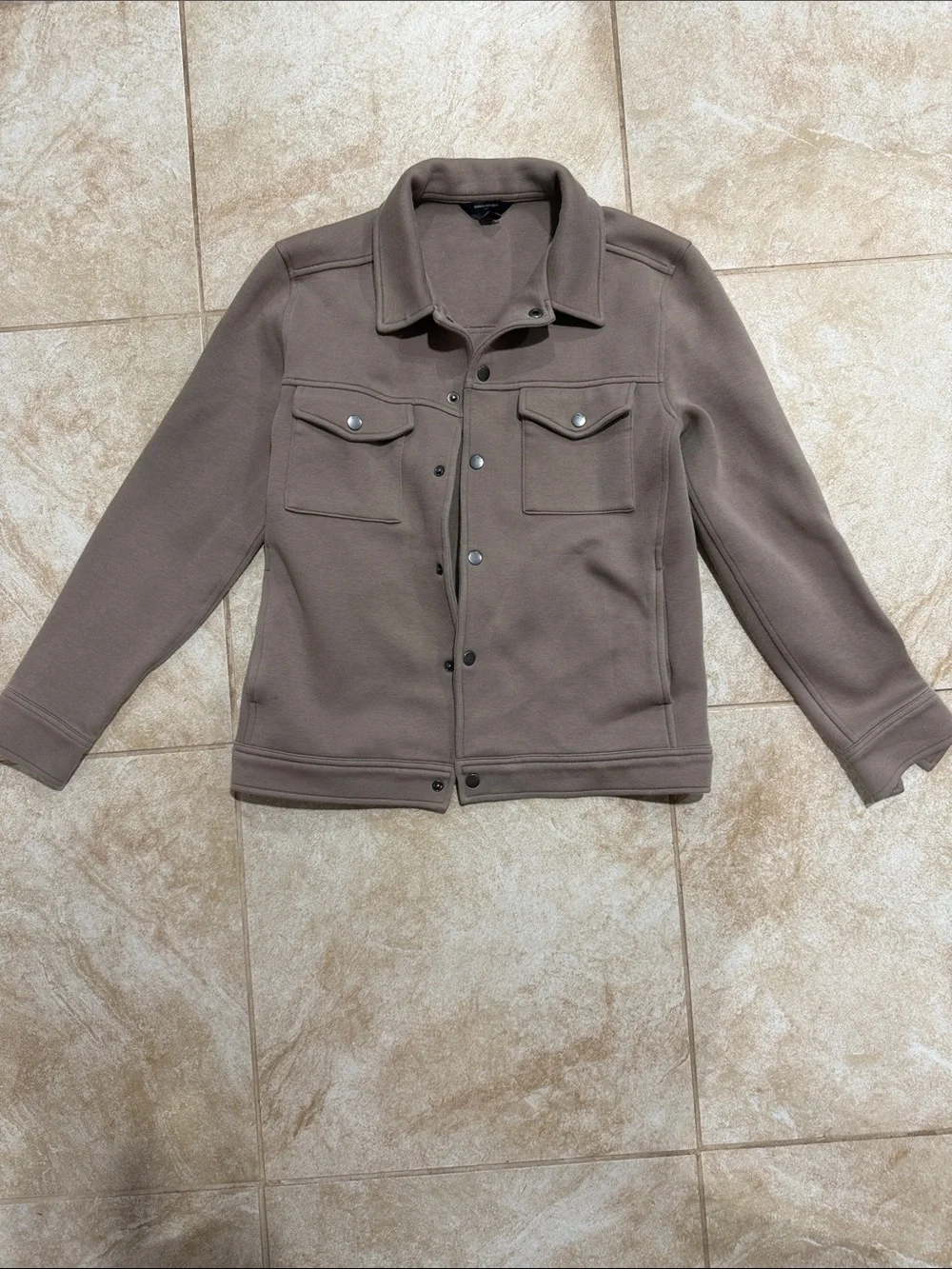Banana Republic Men's Taupe Utility Shirt Jacket